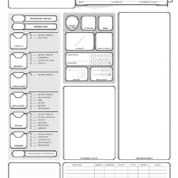 Star Wars 5e - Force Caster Character Sheet PDF - Printable